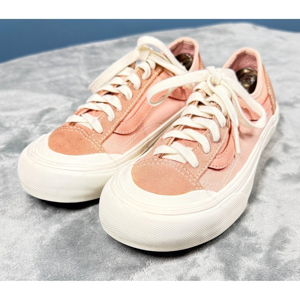 Vans Style 36 Sneakers Womens 6 Peach Suede Low Top Skate Shoes